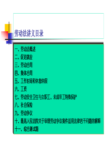 劳动法讲义（PPT 145页）