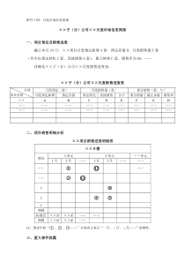 房地产项目月度市场信息简报模板