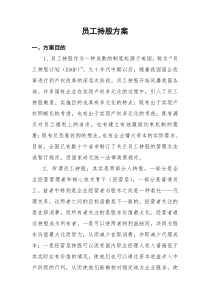 员工持股方案（DOC11页）