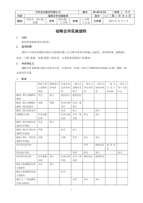 万科地产战略合作实施细则