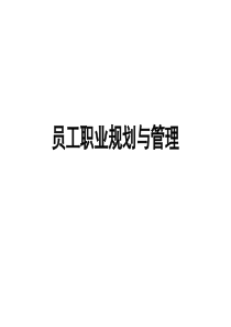 员工职业规划与管理(ppt38)(1)