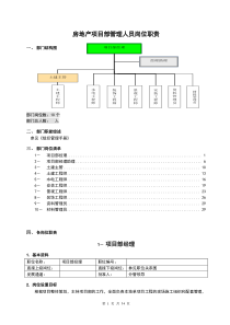 房地产项目部管理人员岗位职责(全)