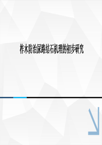 柞木防治尿路结石机理的初步研究