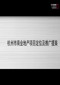 杭州市商业地产项目定位及推广提案