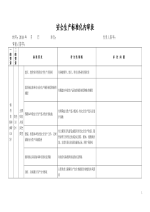 1安全环保目标内部审核表