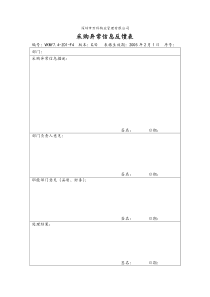 7.4-Z01-F4 采购异常信息反馈表