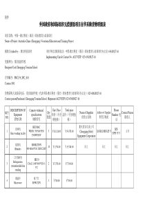 外国政府和国际组织无偿援助项目在华采购货物明细表