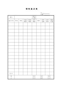 仓库表格大全(1)