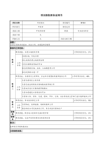 某地产企业项目报批岗位说明书