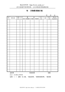 采购的相关表格(1)