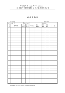 采购管理表格-成批请购单