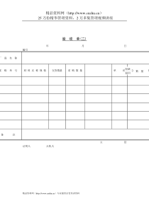 采购管理表格-验收单（二）