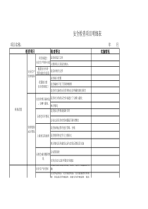 安全检查明细表(定稿)