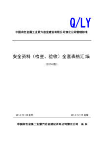 安全资料(检查、验收)全套表格