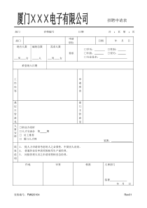 FM620104招聘申请表