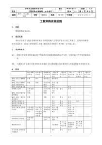 万科工程采购实施细则(09年修订)