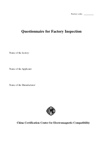 ccc工厂审查调查表英文版doc5