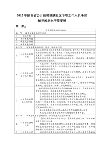 XXXX年陕西省公开招聘城镇社区专职工作教材(电子版)