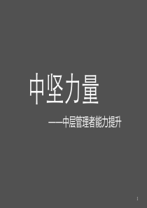 中坚力量_自我管理与提升_求职职场_实用文档