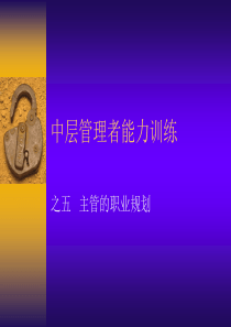 主管的职业规划（PPT68页)