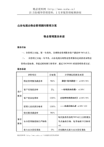 山东电视台物业管理顾问管理方案