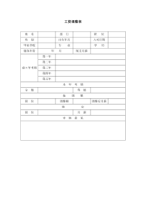 工资调整表(1)