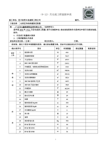 9-12月完成工程量报审表