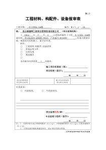 B13_工程材料_构配件_设备报审表（DOC66页）