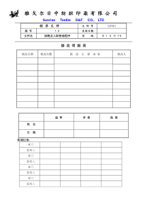 XX纺织印染有限公司程序文件--招聘及入职管理程序(DOC 9页)