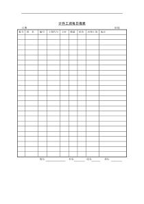 第二节 计件工资每日报表