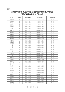 X年河南省政法干警招录培养体制改革试点面试资格确