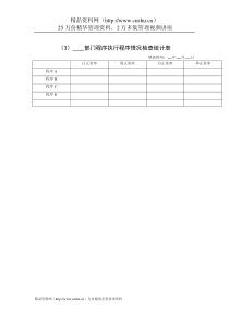 行政管理表格部门程序