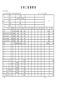 【08-2】分项工程预算表