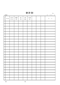 公路工程管理用表范本-临时工程一览表
