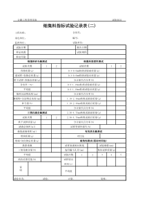 公路工程管理用表范本-细集料指标试验记录表(二)