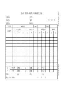 公路工程管理用表范本-路基、路面纵断高程、横坡检测记录表