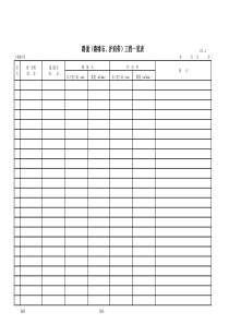 公路工程管理用表范本-路面（路缘石、护肩带）工程一览表