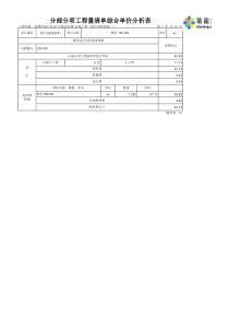 分部分项工程量清单综合单价分析表〔综合布线〕