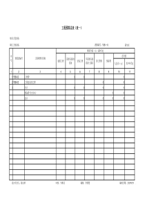 建筑安装工程预算表