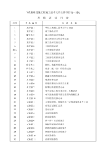 建筑施工用技术表格