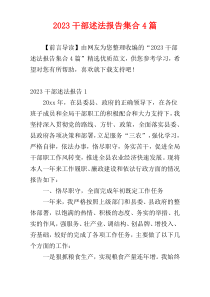 2023干部述法报告集合4篇