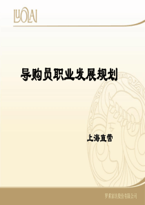 导购员职业发展规划