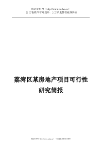 荔湾区某房地产项目可行性研究简报