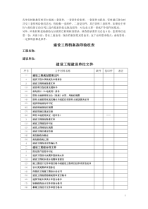 武汉市建筑工程交工资料顺序表