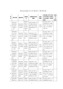 湖北省XXXX年大中型沼气工程项目表-XXXX年大型沼气