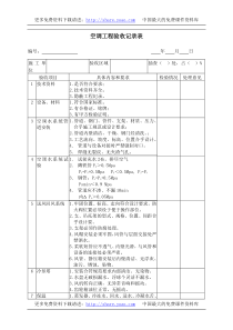 空调工程验收记录表1