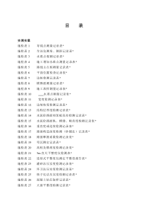 第三册工程施工现场检查检测记录表