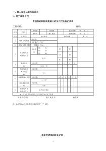 节能工程施工记录及检验表