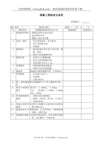 隐蔽工程验收记录表（DOC）