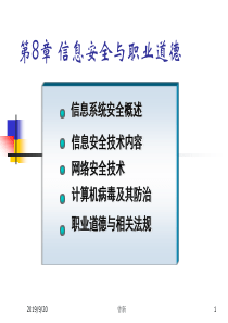 第8章信息安全与职业道德